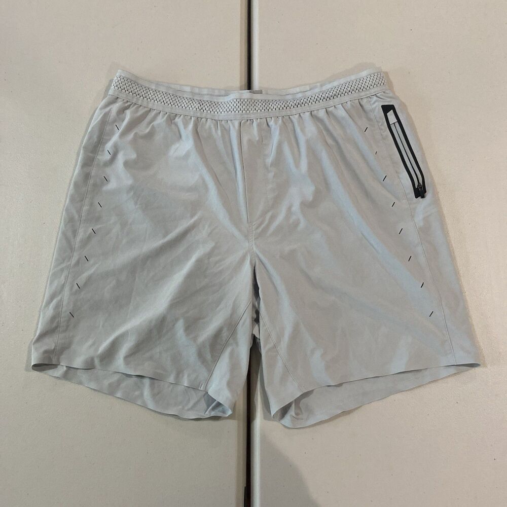 Ten Thousand Session Lined Short Mens XL 5" Grey Stretch Lightweight Running Gym